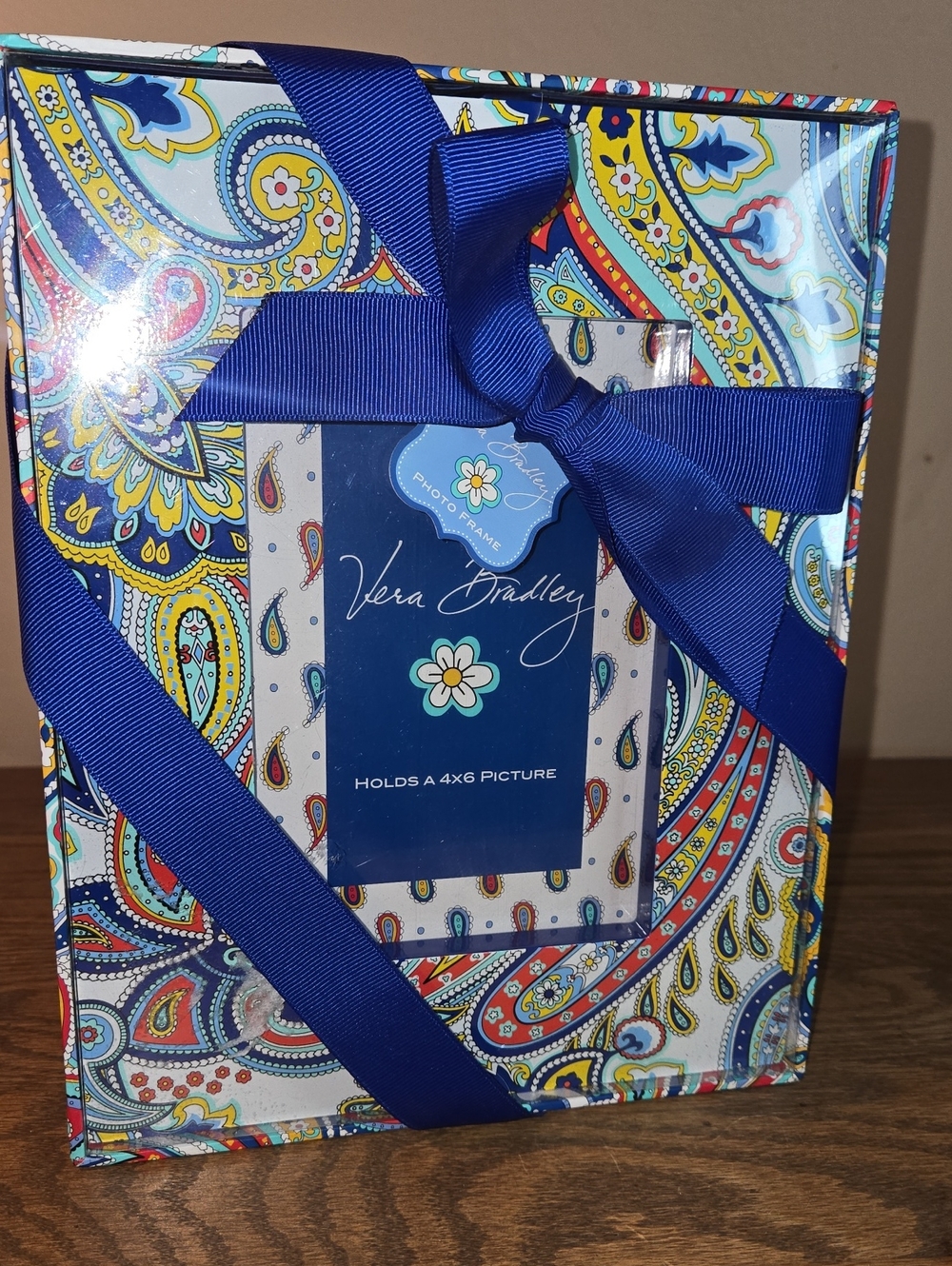 Vera Bradley Marina Paisley Photo Frame Blue & Multicolor
